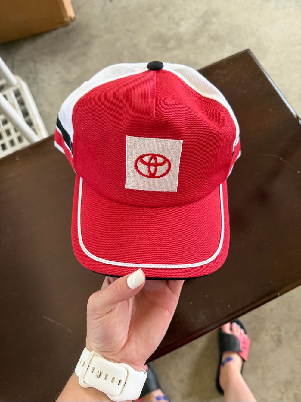 Toyota Red and White Baseball Winner Circle Cap